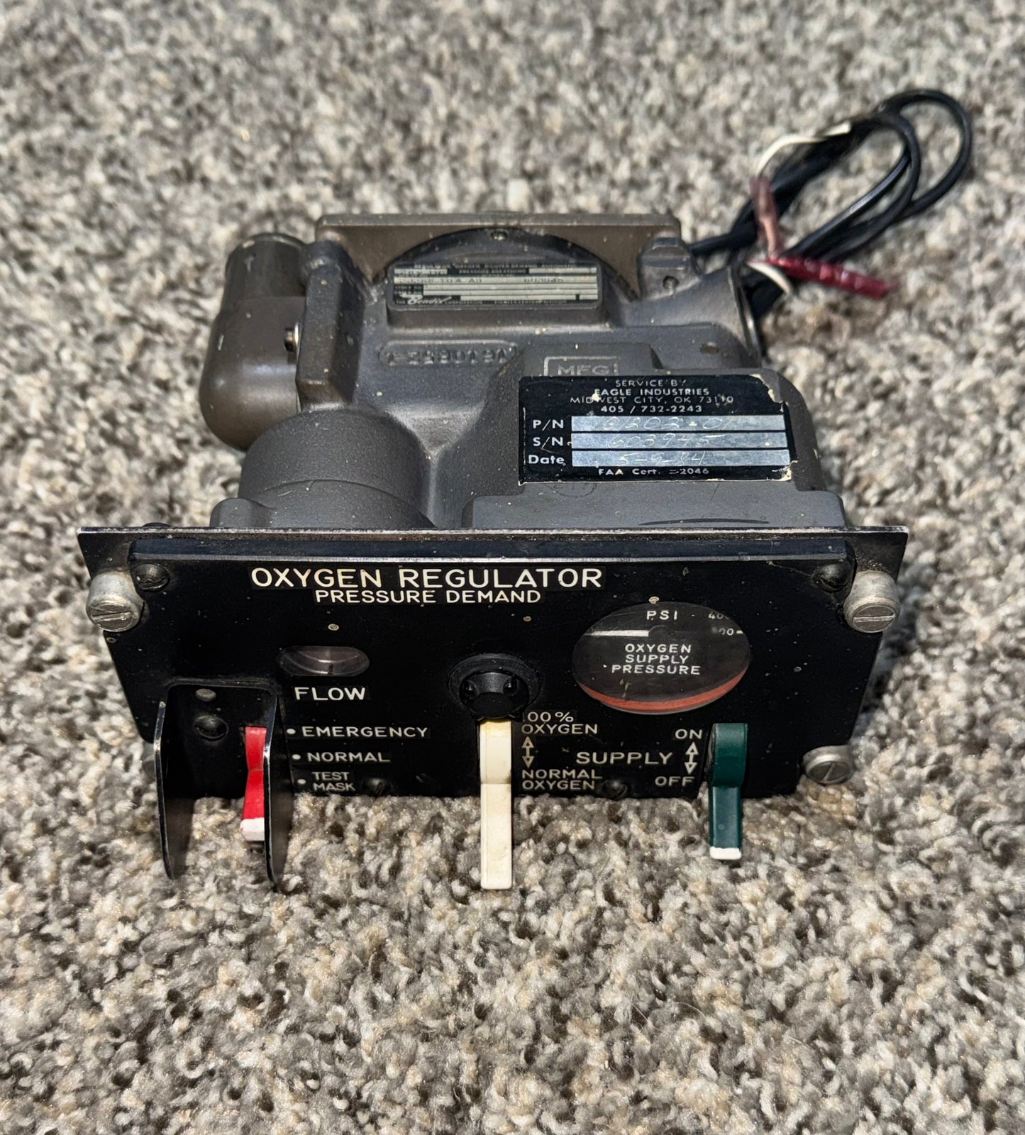 29255-10A-A9 Bendix Oxygen Pressure Regulator & Diluter