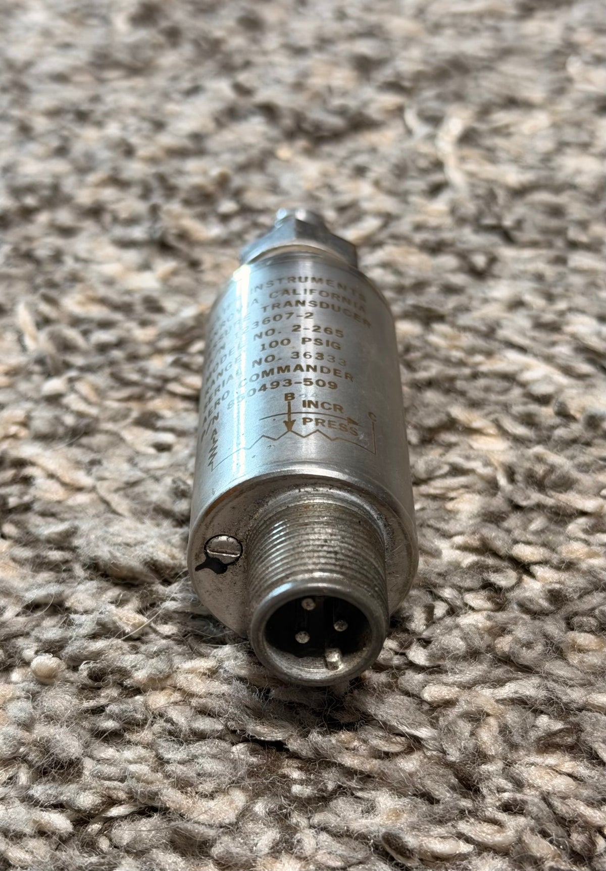 123607-2 Edcliff Pressure Transducer Assembly