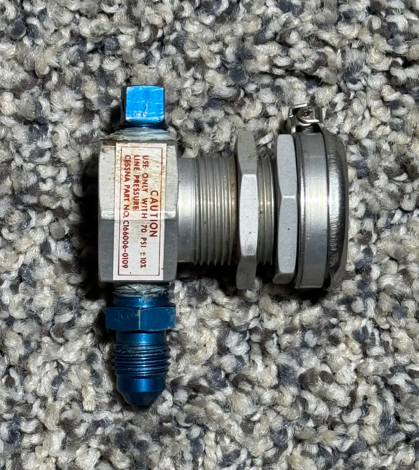 C166006-0109 Cessna Oxygen Outlet Valve