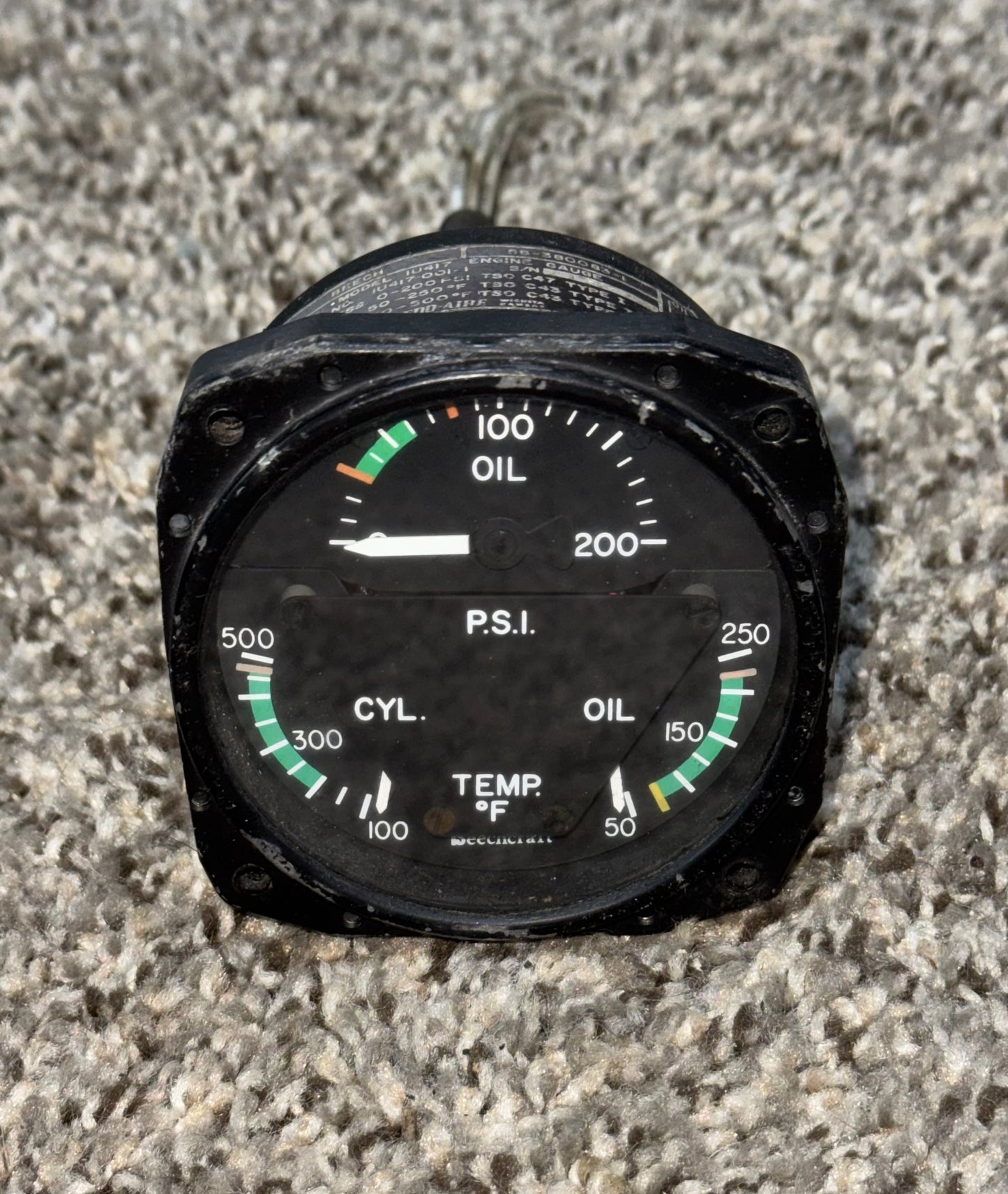 1U417-001-1 Edo Aire Tri-Engine Gauge Indicator