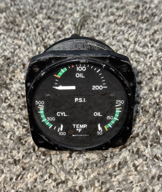 1U417-001-1 Edo Aire Tri-Engine Gauge Indicator