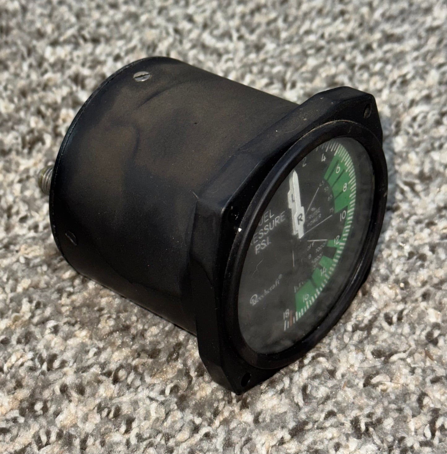 B358 Aircraft Instrument Dual Fuel Pressure Indicator