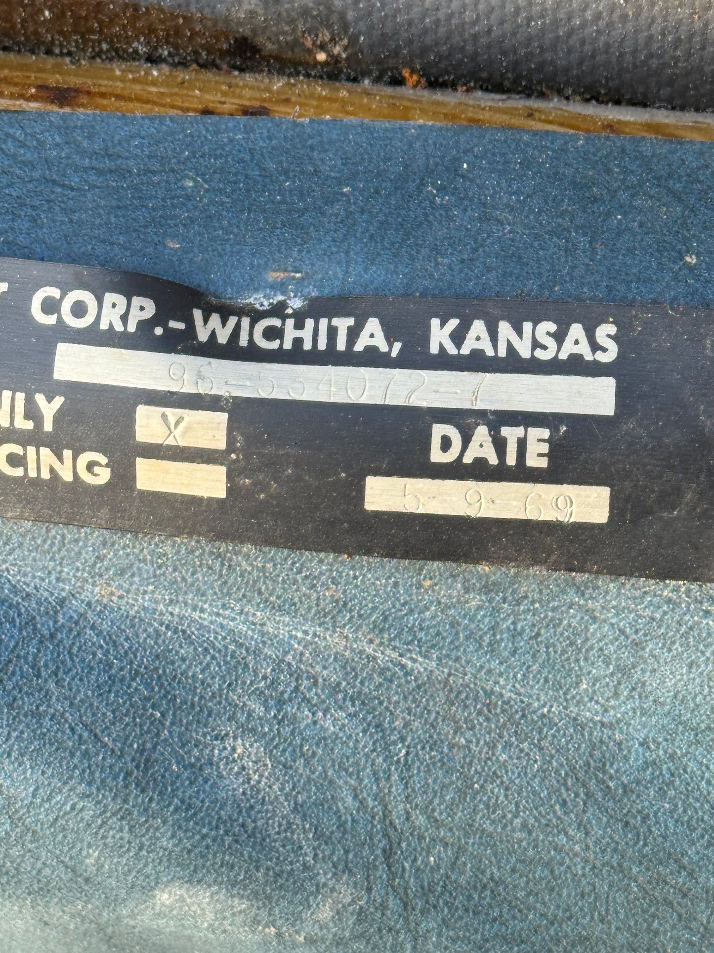 96-534072-5 Beechcraft Seat