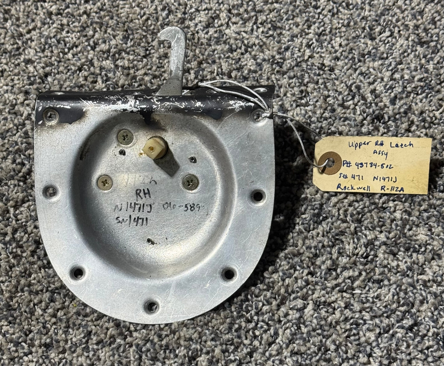 43724-502 Rockwell R-112A Upper RH Latch Assembly