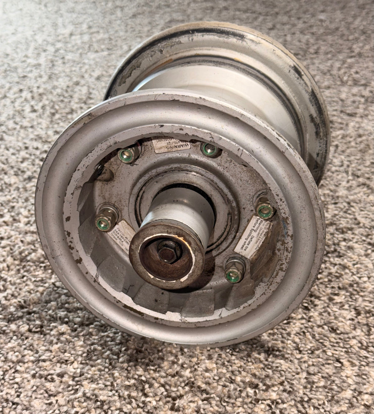 40-140 Cleveland Parker 6.00 X 6 Wheel Assy w/ Bolts