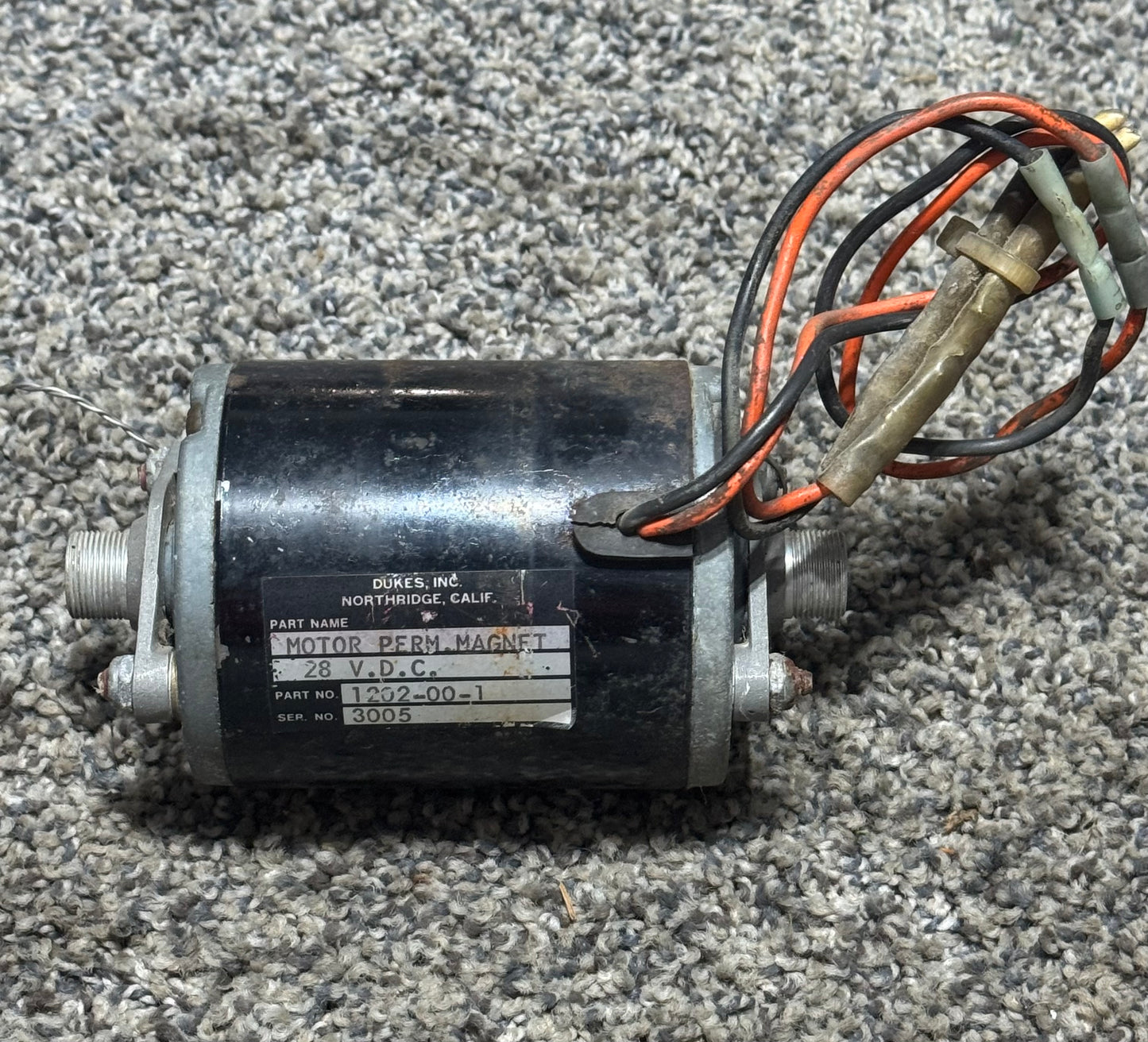 1201-00-1 Dukes Flap Motor Assembly