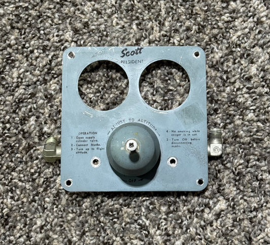 Scott President Oxygen Pressure Dial Assembly