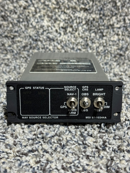 97-10344 A MSI Avionics Integrated Navigation Source Selector And Display Unit