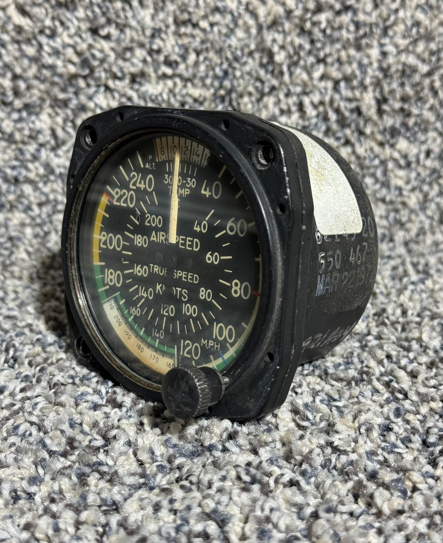 SA-46-1RB United Instruments True Airspeed Indicator