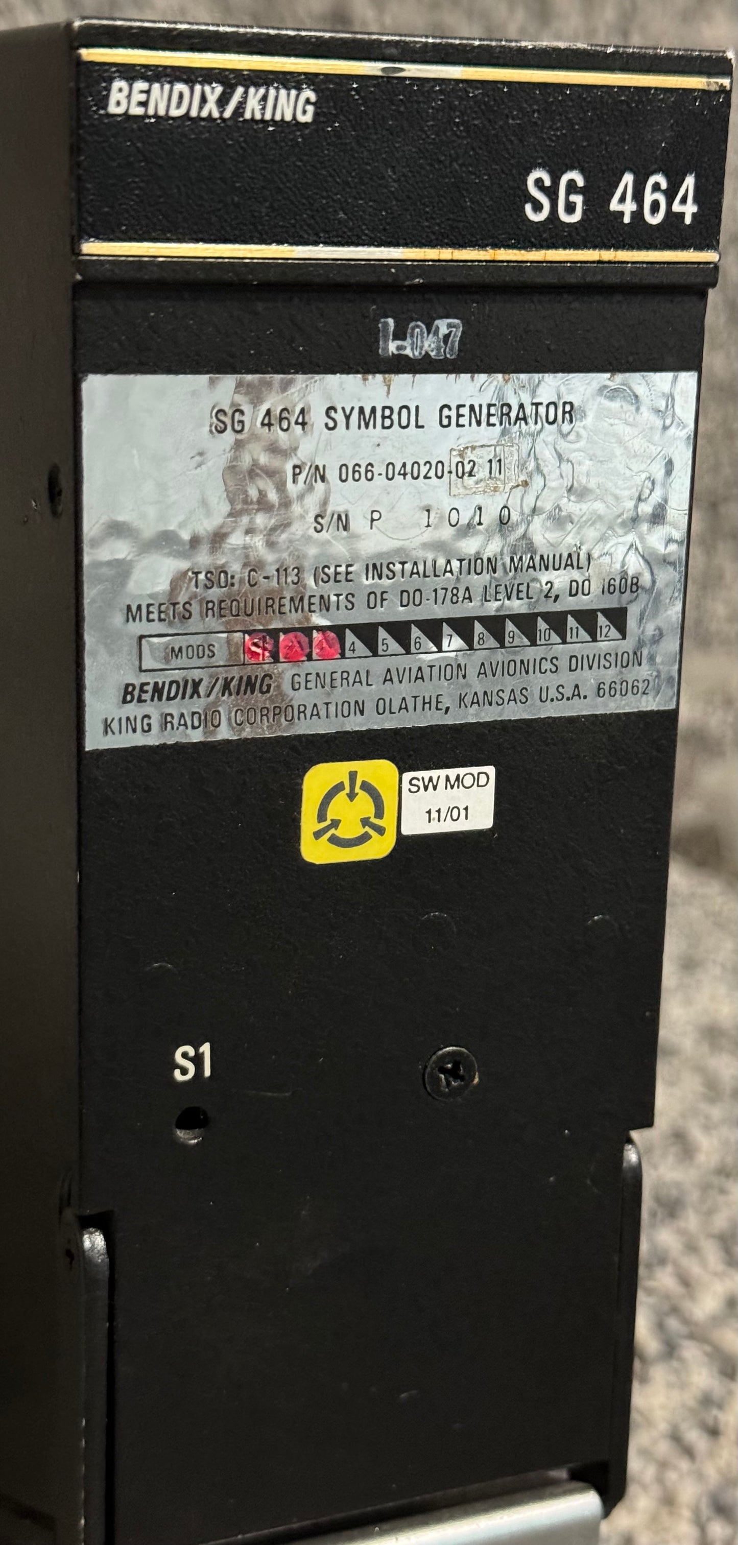 066-04020-02-11 BendixKing SG 464 Symbol Generator